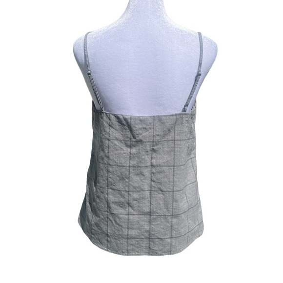 Banana Republic Businesswear Camisole in Gray Plaid Size XS - Picture 2 of 5